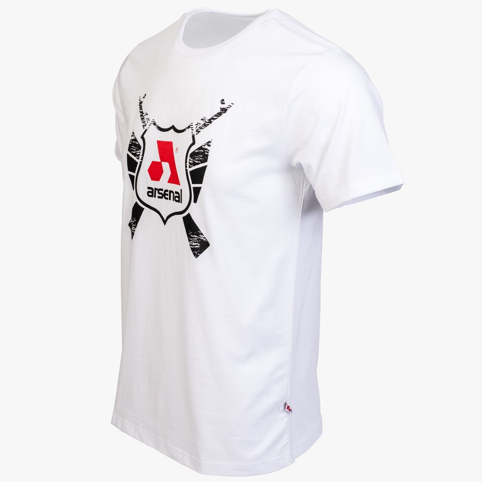 Arsenal Medium White Cotton Relaxed Fit Classic T-Shirt - Image 2