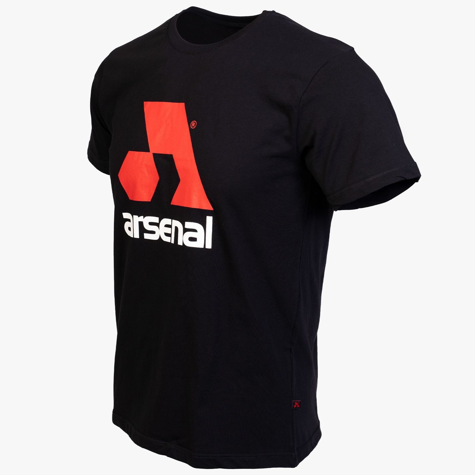 Arsenal Medium Black Cotton Relaxed Fit Logo T-Shirt - Image 2