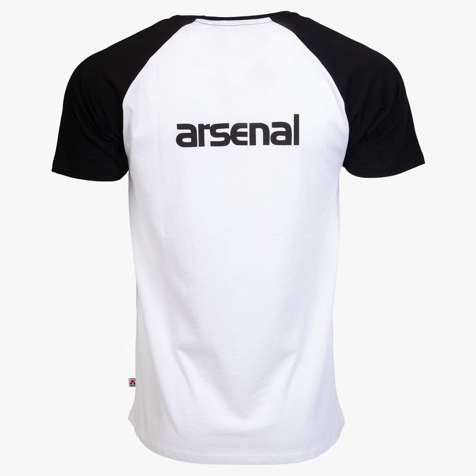 Arsenal Small White / Black Cotton Relaxed Fit Retro T-Shirt - Image 3
