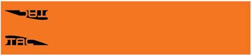 TAC VANES STANDARD ARROW WRAP - 4.675" ORANGE 13 PACK