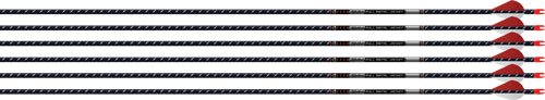 EASTON ARROW 5MM FMJ 300 - 6-PACK W/ 2" BLAZER VANES