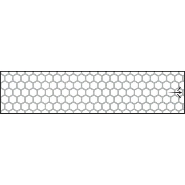 White Water Archery Reflective Arrow Wraps Honeycomb White 5 in. x 1.125 in. 15 pk.