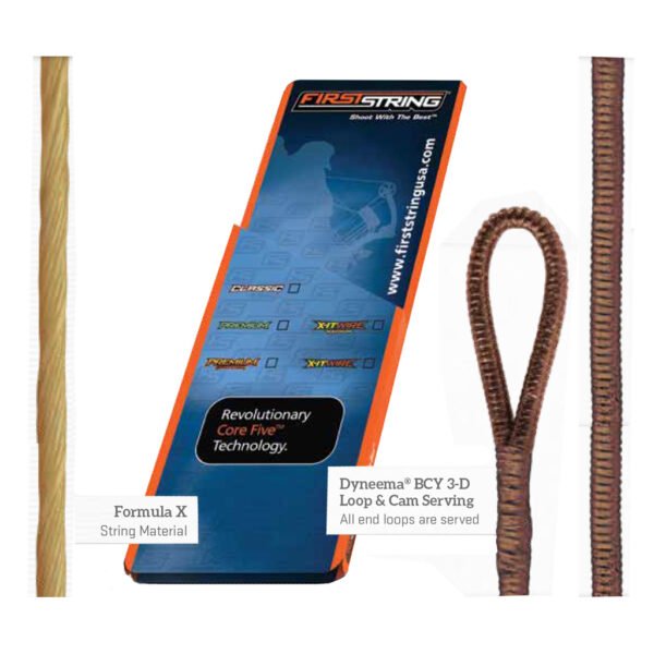 FirstString Classic String Set Buckskin w/Tan Serving Mathews V3X 33