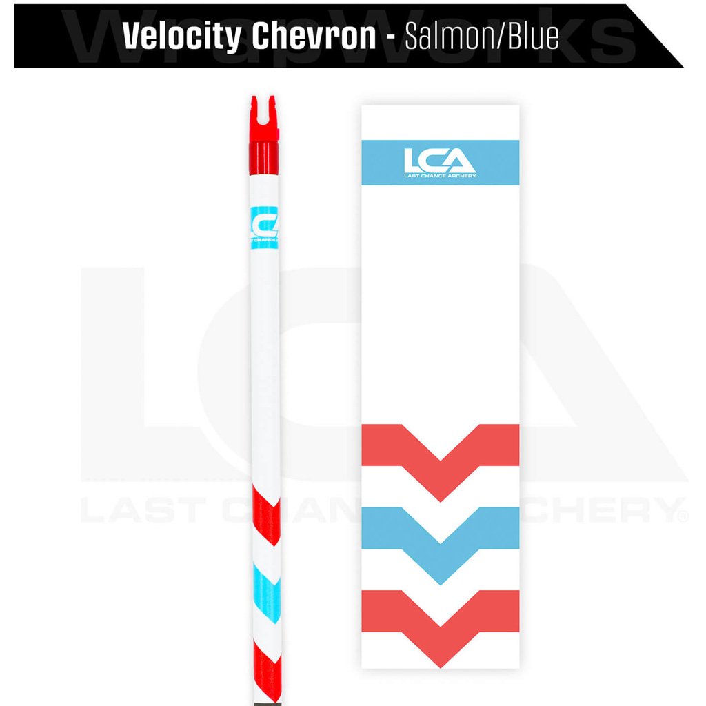 Last Chance WrapWorks Velocity Chevron Salmon/Blue Precision Fixed Standard - Image 2