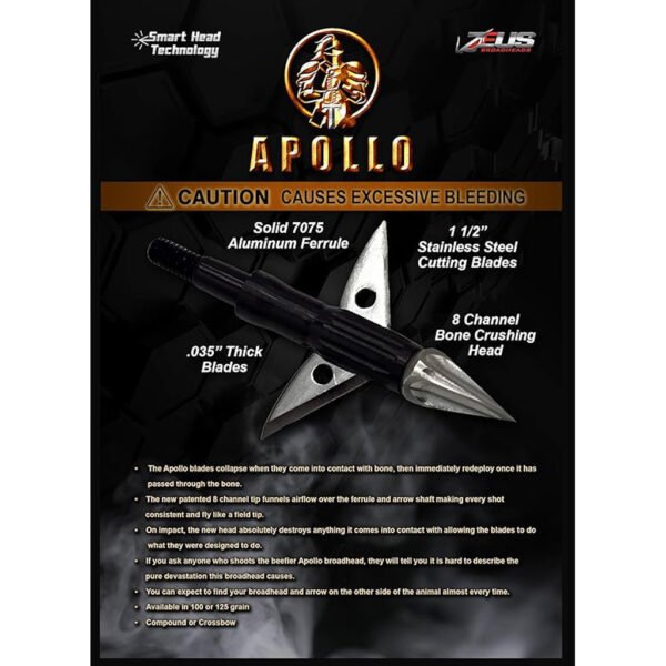 Zeus Apollo Broadhead 125 gr. 3 pk.