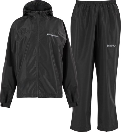 FROGG TOGGS WOMEN'S VAPOR RAIN - SUIT BLACK SM/MD