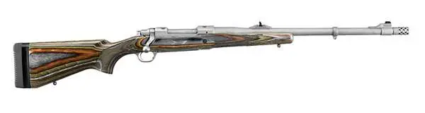 RUGER HAWKEYE GUIDE GUN 338WM RFL, 20" MT STS THRDED, GRN MTN LAM STOCK, 3RD