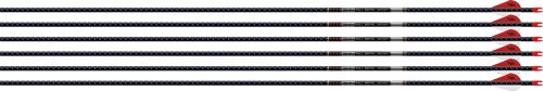 EASTON ARROW 5MM FMJ 340 W/ HO - 6-PACK W/ 2" BLAZER VANES