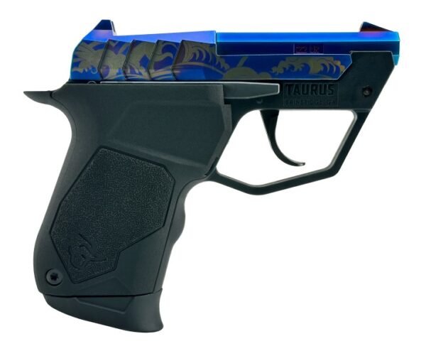 TAURUS 22TUC 22LR PVD BLUE 2.5IN BARREL 9RD WAVES 1-22TUC13BL-GW