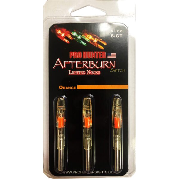 GWS Lighted Nocks Orange S 3 pk.