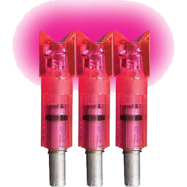 Lumenok Crossbow Nocks Pink Moon Gold Tip 3 pk.