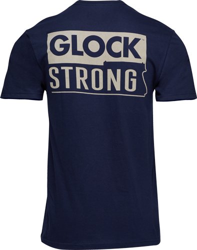 GLOCK STRONG SHORT - SLEEVE T SHIRT NAVY XX-LARGE