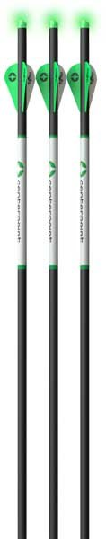 CENTERPOINT XBOW ARROW PREMIUM - 20" GRN LIGHTED NOCK .003 3PK