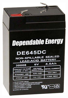 AMERICAN HUNTER BATTERY - RECHARGEABLE 6V 4.5AMP F-TAB