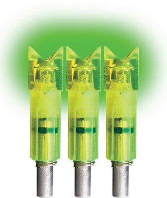 LUMENOK LIGHTED NOCK XBOW GRN - CRESCENT EASTON CARBON 3PK