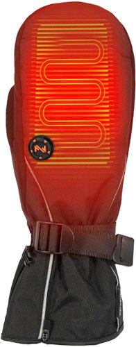 MOBILE WARMING UNISEX STORM - HEATED MITTEN BLACK LARGE