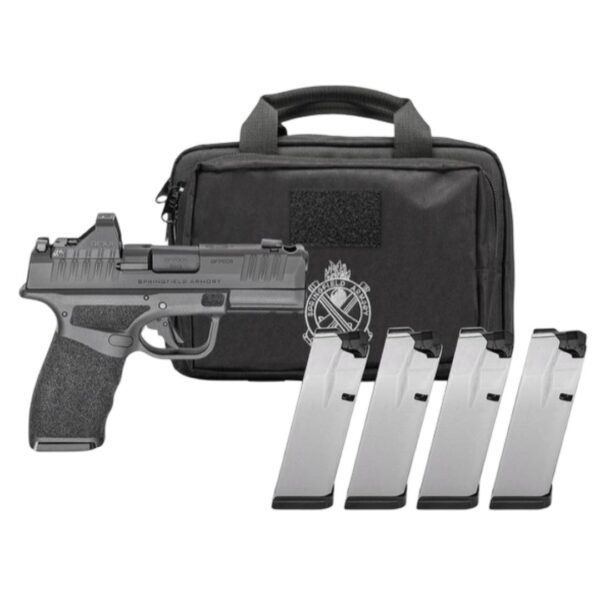 Springfield Gear Pac Hellcat Pro Comp OSP Handgun 9mm Luger 10rd Magazines(4) 3.7" Barrel Green Dot & Bag CA Compliant