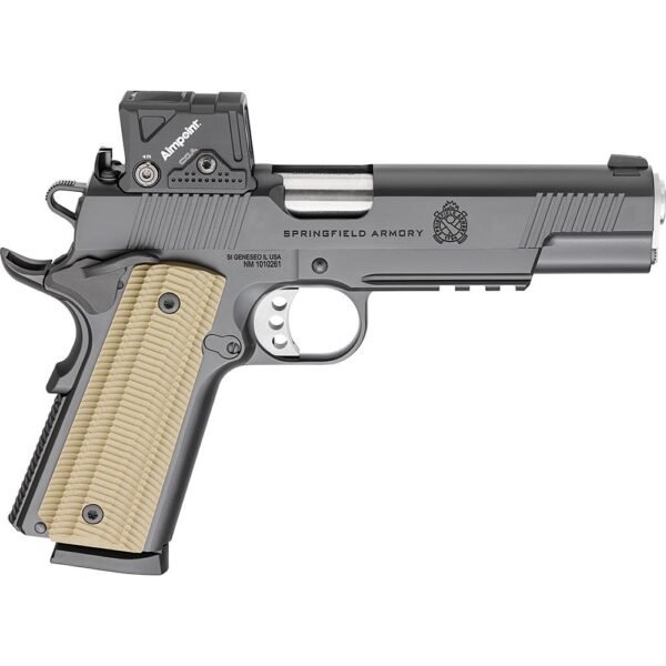 Springfield Armory 1911 Operator Handgun .45 ACP 8rd Magazines (2) 5" Barrel Black with Aimpoint COA Red Dot