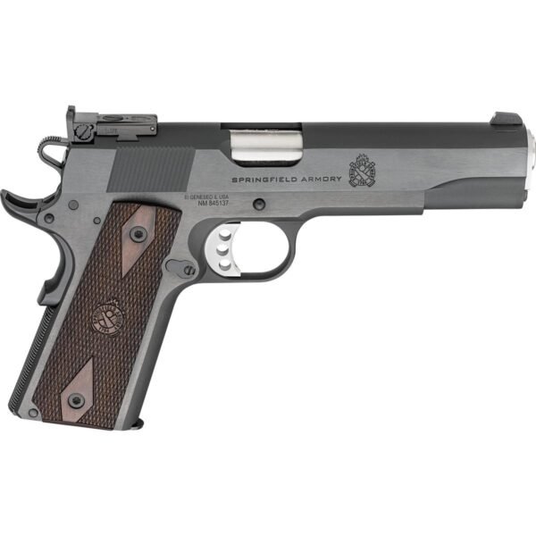 Springfield 1911 Garrison Target Handgun 45 Auto 7rd Magazine 5'' Barrel  Adjustable Rear Sight