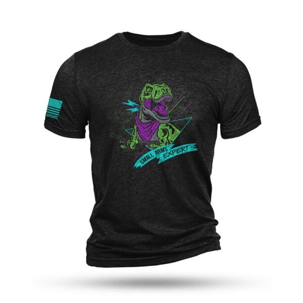 Nine Line T-Rex Short Sleeve Shirt Black Triblend L