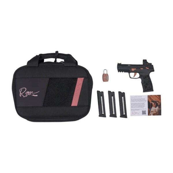Sig Sauer P322 Rose Romeo RS Handgun .22 LR 20rd Magazines (3) 4" Barrel Black with Rose Savior Gun Bag