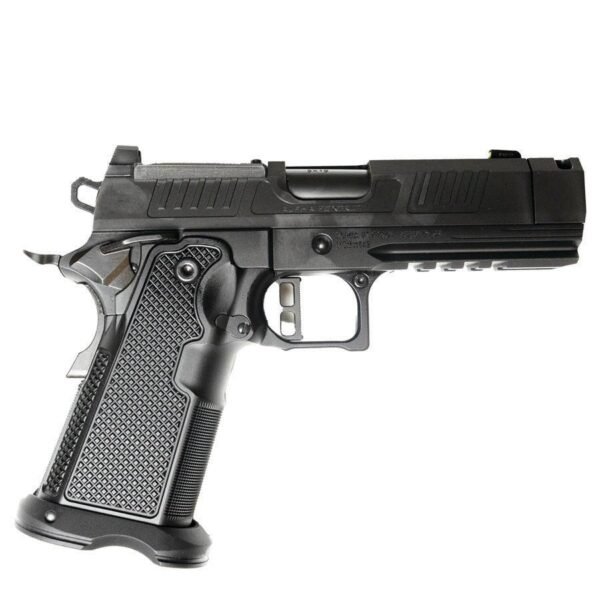 Alpha Foxtrot AF1911-Romulus MOS Adapter Handgun 9mm Luger 17(1) & 20rd(1) Magazines 3.5" Comp Threaded Barrel DLC Black