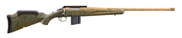 RUGER AMERICAN G2 PRED RFL 6.5 GRENDEL 22" T.B. SPIRAL BBL, GRN SPLTR,BRNT BRNZ 10RD