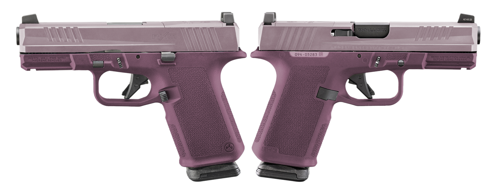 RUGER RXM 9MM PISTOL 4" BBL TWO TONE BLUSH, MAGPUL EHG, O.R. 2-15RD MAGS - ORION EXCLUSIVE