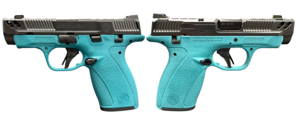 SMITH & WESSON PC BODYGUARD 2.0 CARRY COMP AZTEC TEAL FRM 380ACP PISTOL 3.1" M.S  1-10RD, 1-12RD MAG