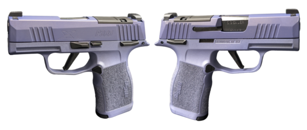 SIG SAUER P365X 2 TONE PURPLE 9MM PSTL 3.10" 2-12RD OPTIC RDY MANUAL SAFETY