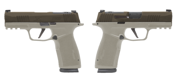 SIG SAUER P365 X-MACRO 9MM PSTL 3.7" 2-17RD OR 2 TONE BRONZE/TAN