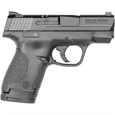 M&P9 SHIELD 9MM LUGER 3.1â BBL WHITE DOT (1)7RD & (1)8RD BLK