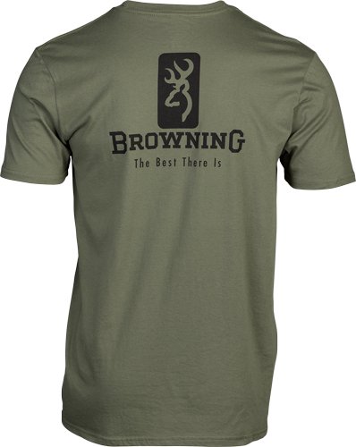 BROWNING SS T-SHIRT EMBLEM - MILITARY GREEN LARGE