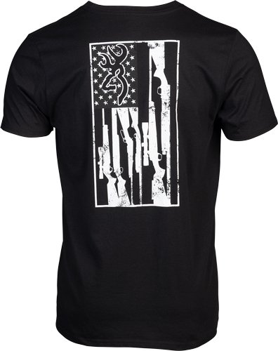 BROWNING SS T-SHIRT BROWNING - LEGACY FLAG BLACK LARGE