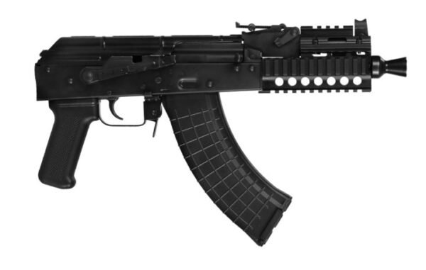 PIONEER ARMS 7IN MICRO HELLPUP AK PISTOL CORE MODEL 7.62X39 BLACK POLYMER PISTOL GRIP ALUMINUM PICATINNY QUAD RAIL SHORT KRINKOV STYLE MUZZLE DEVICE 30RD AK0031-K-CORE
