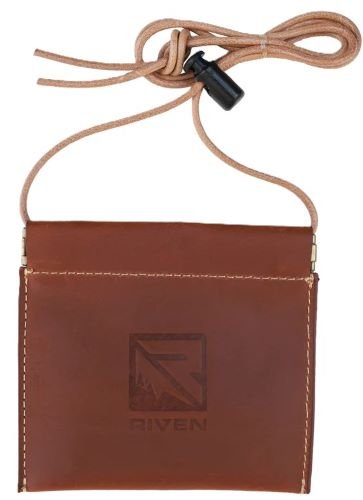 RIVEN LEATHER DIAPHRAGM CALL - POUCH WITH LANYARD