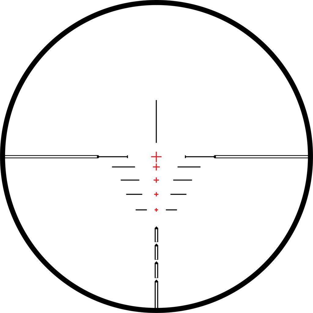 Hawke XB1 Crossbow Scope 1.5-5 x 32 Illuminated Reticle - Image 2
