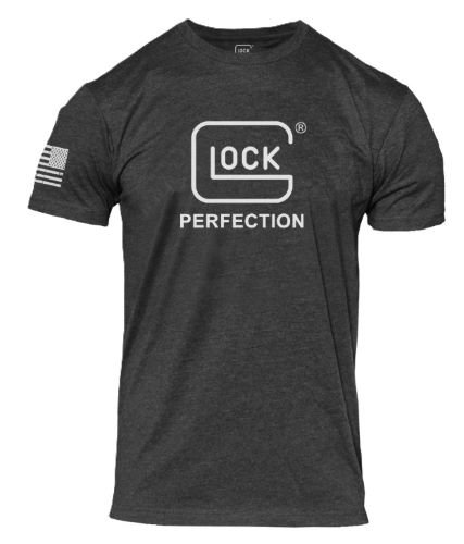 GLOCK PERFECTION TEE SHORT - SLEEVE T SHIRT 2XL CHARCOAL - Image 2