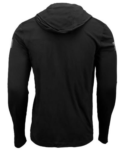 GLOCK HOODED PERFORMANCE LONG - SLEEVE SHIRT 2XL BLACK