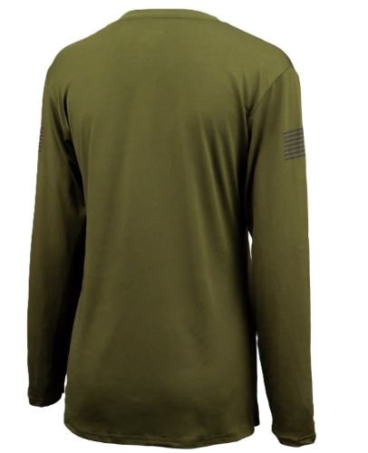 GLOCK HOODED PERFORMANCE LONG - SLEEVE SHIRT MED GREY