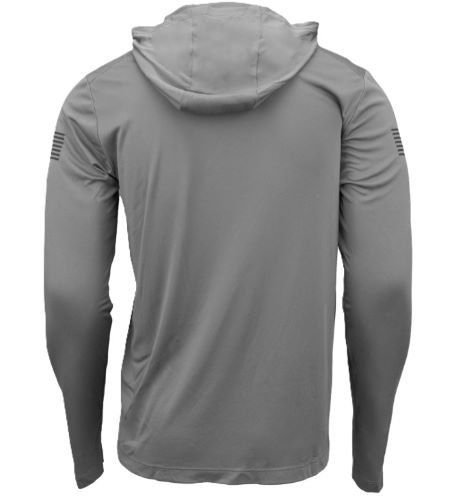 GLOCK HOODED PERFORMANCE LONG - SLEEVE SHIRT XL GREY