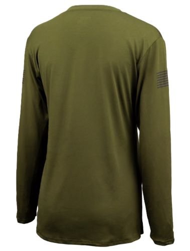 GLOCK LADIES PERFORMANCE LONG - SLEEVE SHIRT LG MILITARY GRN