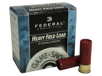 Federal 12 Gauge Ammunition Game-Shok Heavy Field H12375 2-3/4          7.5 Shot 1-1/8oz 1255oz Case of 250 Rounds